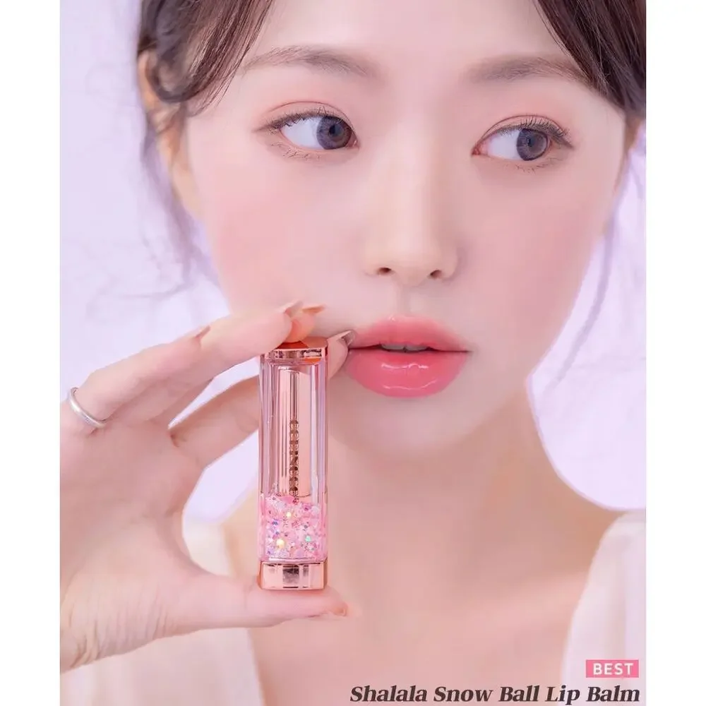 CORINGCO Shalala Snow Ball Lip Balm #01 Ballerina K Beauty Tint NEW